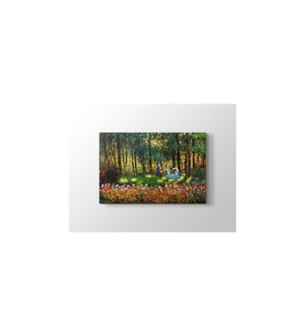 Claude Monet - The Family Of The Artist In The Argenteuil Garden Tablo - 106184 - 50x70 Cm