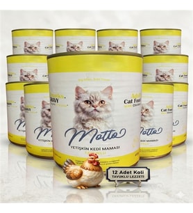 Tavuk Etli Yetişkin Kedi Konserve Mama 400 Gr. X 12 ADET