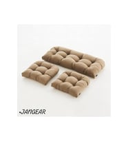 Balkon rattan pofidik lotus takım minderi teras minder 3 parça