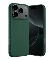 iPhone 17 Pro Max Nano içi Kadife Silikon - Koyu Yeşil