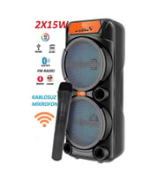 30W KABLOSUZ MİKROFONLU KARAOKE HOPARLÖR ŞARJLI TAŞINABİLİR BLUETOOTH SPEAKER