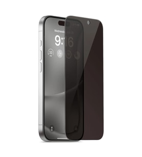iPhone 16 Pro Uyumlu Privacy Ön Koruma Temperli Hayalet Cam Ekran Koruyucu (Siyah)