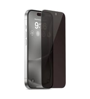 iPhone 16 Pro Uyumlu Privacy Ön Koruma Temperli Hayalet Cam Ekran Koruyucu (Siyah)