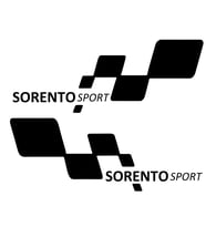 SORENTO sport Etiket Yapıştırma 30cmx11cm MMD303