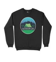 Outdoor Life Logolu Siyah Sweatshirt