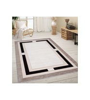 Rovigo Home Dijital Baskı Yıkanabilir Kaymaz Taban Salon Halısı RVG0624 (Bej)