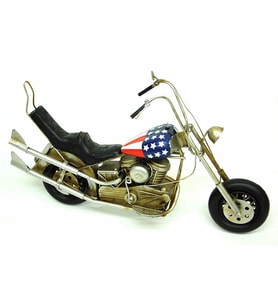 Nostaljik Chopper Metal Motosiklet