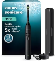 Philips Sonicare 3100 Sonic Şarjlı Diş Fırçası Siyah, 5 Kat Plak Temizliği, Basınç Sensörü, 14 Gün Ş