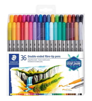STAEDTLER 3200 TB36 3.0/0.5-0.8mm  ÇİFT TARAFLI KEÇELİ KALEM 36'LI