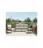 Balkon-bahçe-kafe,çay Seti,koltuk Takımı,oturma Grubu,ofis Koltuğu MİAMİ YENİ (Krem)