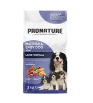 Pronature Mother & Baby Kuru Köpek Maması (Mini) Kuzu Etli 3 Kg (Kahverengi)