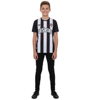 Çocuk Beşiktaş Orijinal Lisanslı Nostalji Beyaz Bjk Forma (Siyah)