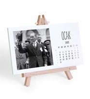 Atatürk Fotoğraflı 2026 Takvim Şövale Masa Takvimi