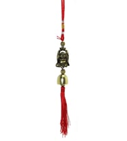 Feng Shui Bereket Şans Mutluluk Çanı Budha Buda Buddha Para Kapı Çanı Deprem Çan (Gold)