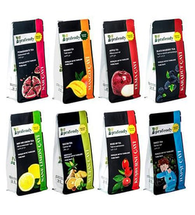 Prafendy Gerçek Meyve Taneli Çay Karışık Seti 8 x 250gr