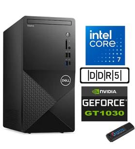 Dell Vostro 3030 mt Intel Core I7 12700 64GB Ddr5 512GB SSD Windows 11 Pro Nvidia GT1030-4GB Masaüstü Bilgisayar N3030I7GT1030P27 + Zetta USB Bellek