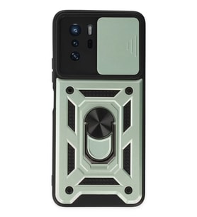 Poco X3 GT Kılıf Pars Lens Yüzüklü Silikon - Yeşil