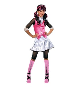 Monster High Draculaura Çocuk Kostüm 3-4 Yaş