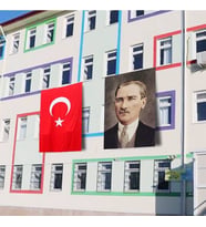 Atatürk Posteri ve Türk Bayrağı Raşel Kumaş 150x225 cm -3