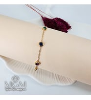 Zirkon Renkli Taş Taşlı Çelik Bileklikler 16+5 Cm Uzatma Payı - Kbl0090