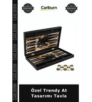 Özel Üretim Hediyelik Şık Masa Oyunları Dekoratif Klasik Özel Trendy At Tasarımı Tavla