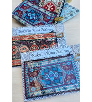 Kilim Desen Çanta Cüzdan Kına Hediyesi 5 Adet