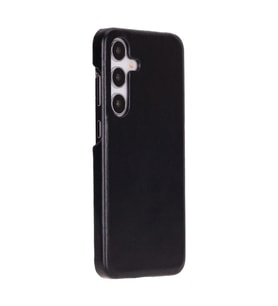 Samsung Galaxy S25 Plus Uyumlu, Hakiki Deri, El Yapımı Arka Kapak, Kömür Siyah
