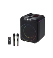 Konfulon F39 25W Sürücülü RGB Işıklı 2 Adet Mikrofonlu Bluetooth 5.3 Kablosuz Hoparlör – Siyah