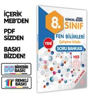 2026 8.Sınıf LGS Fen Bilimleri MEB ÇKS (Renkli Baskı A4 Boyutlu) BASKI ÜCRETİ