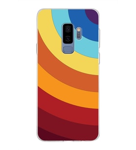 Samsung Galaxy S9 Plus Kapak Renk Cümbüşü Tasarımlı Şeffaf Silikon Kılıf