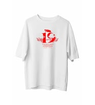 19 Mayıs Atatürk Temalı Gençlik Ve Spor Bayramı Bisiklet Yaka T-shirt - Beyaz