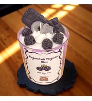 Böğürtlenli Magnolia Mum  El Yapımı  %100 Soya Wax  Kokulu Dekoratif Mum (Karışık)