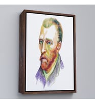 Çerçeveli Vincent Van Gogh Dekoratif Kanvas Tablo (Beyaz)