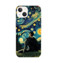 Iphone 14 Plus Uyumlu Berserk The Starry Night Tasarımlı Şeffaf Telefon Kılıfı