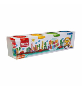 Crafy 4'lü Oyun Hamuru 520 Gr.