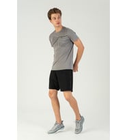 Maraton Regular Erkek Bisiklet Yaka Gri T-shirt