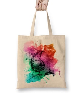Aquarele Bird Bez Çanta Uzun Saplı