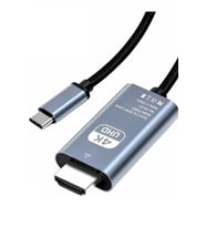 2 METRE HDMİ KABLO 4K 30 HZ FULL HD TV MONİTÖR UYDU ALICISI PC UYUMLU TYPE C TO HDMI KABLOSU