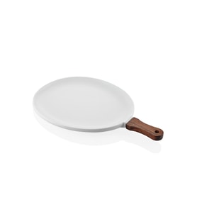 The Mia Woody Porselen Servis 40x26 cm (Beyaz)