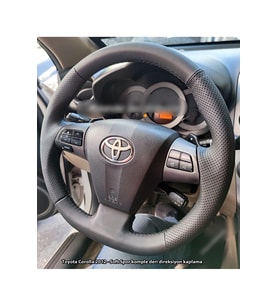 Toyota Corolla 2012 Araca Uyumlu Direksiyon Kılıfı (soft Noktalı)