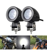 Yuvarlak Tek Led Bar Beyaz Sis Farı Araç Motosiklet Off Road Atv Forklift Led Lamba Metal 2 Adet 10w