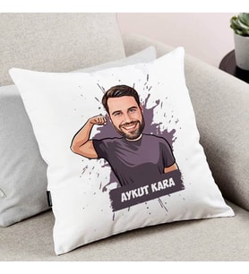 Kişiye Özel Karizmatik Erkek Karikatürlü Yastık