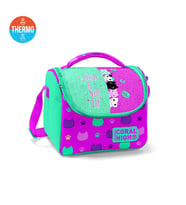 Coral High Kids Pembe Su Yeşili Kedi Desenli Thermo Beslenme Çantası 11854