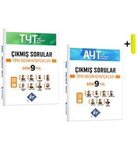 TYT - AYT Çıkmış Sorular Son 9 Yıl Tıpkı Basım Kitapçıkları KR Akademi Yayınları