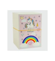 3'lü Unicorn Bileklik Kartı (Pembe)