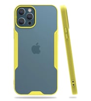 Newface Apple iPhone 12 Pro Max Kılıf Platin Silikon - Sarı
