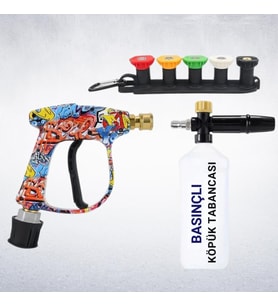 Lexroo Karcher K Serisi İle Uyumlu 5 Nozzle Set Basınçlı Araç Yıkama Tabancası Seti Basınçlı Yıkama