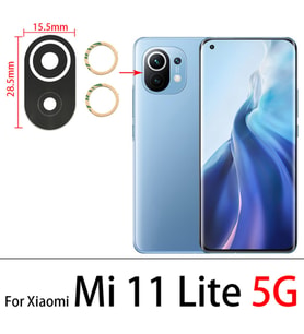 Tkgz Xiaomi Mİ 11 LİTE Arka Kamera Camı Lens Yapışkanlı