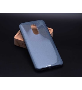 Xiaomi Redmi Note 4X Kılıf Simli Parlak Shining Kapak (Siyah)