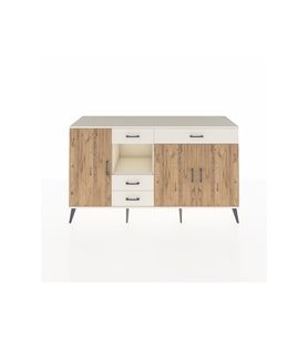 Kronos Konsol 4 Raflı 4 Çekmeceli 3 Kapaklı 176x59x99 Aytaşı-Çam/Aytaşı